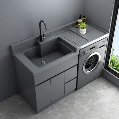 Modern Laundry Cabinet Set for Washing Machine