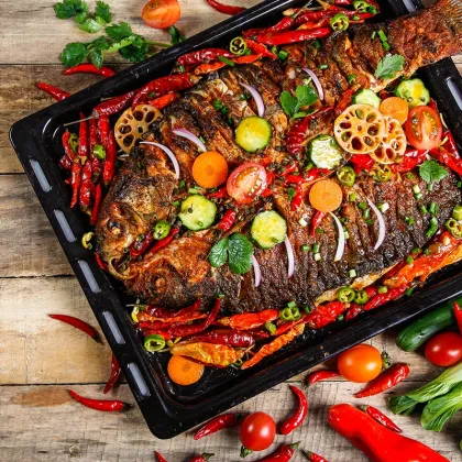 Tianchu 1kg Chongqing Grilled Fish Spicy Seasoning Sauce