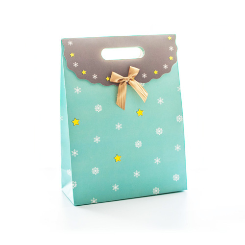 Custom Recyclable Paper Gift Bags with Logo Print