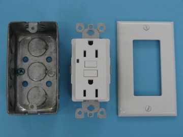UL listed High Quality 15A 125V nema 5-15 GFCI receptacle outlet