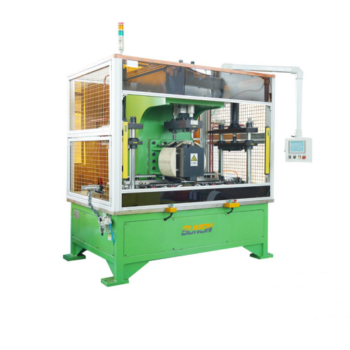 Flanged button seam riveting equipment