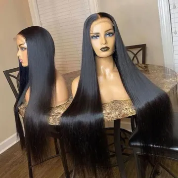 Vietnamese Raw Hair Wigs 100% Virgin Remy Straight Front Lace Wig 13X4
