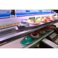 Linear Track Meal Delivery Device Straight Line Delivery of Revolving Sushi Factory