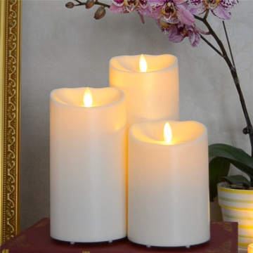 3 Conjunto de velas de bateria sem chamas à prova d&#39;água