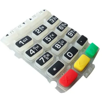 Negative printed graphics for the backlight, POS terminal keypadsc