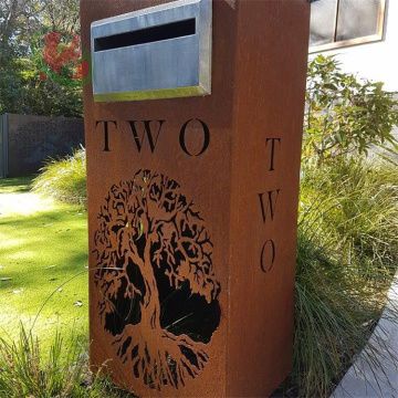 Corten Steel Mailboxes: Enhancing Outdoor Landscapes and Aesthetics