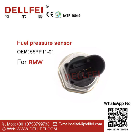 Sensor de presión del ferrocarril del aceite de combustible 55pp11-01 para BMW