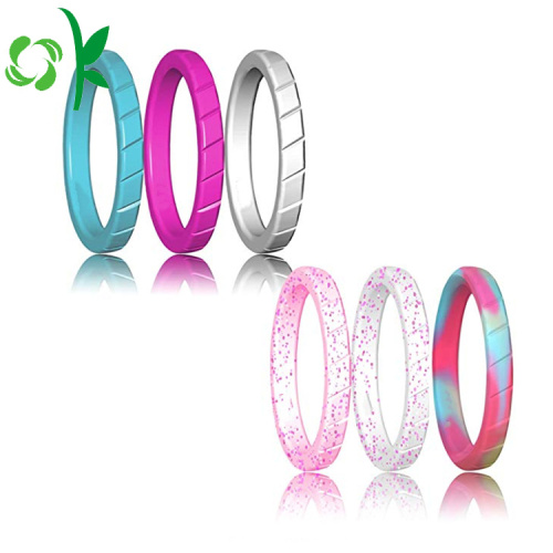 Najlepsza jakość piękne silikonowe pierścienie Fashon miękkie pierścienie