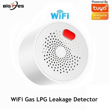 TUYA WiFi Gas Detector AC220V Wireless Gas Leakage Sensor Smart Life APP Natural Gas Leak Alarm System LPG Gas Alarm Sensor 75dB