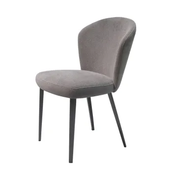 Modern Elegant Factory Wholesale Fan Shape Metal Dining Chairs