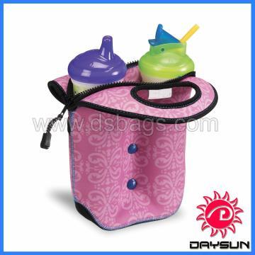 Fashion bottle tote bag with zipper