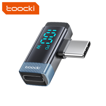 Toocki New PD 100W 480Mbit / s Datenübertragung Ellbogenadapter USB C an Typ-C