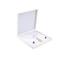 Weiße Lederbox Schmuck-Geschenkboxen