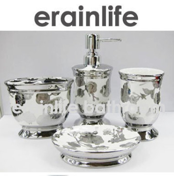 erainlife Elegance Style ERCE-0297 Beautiful Colorful Round Ceramic Bathroom Set