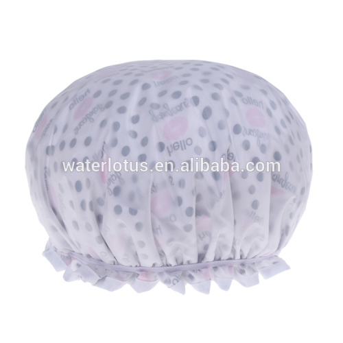 manufacture new design comfort sexy printed EVA waterproof shower cap