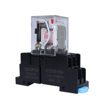 HH53P Small Intermediate Electromagnetic Relay - 220V, 12V, 24V New with Base