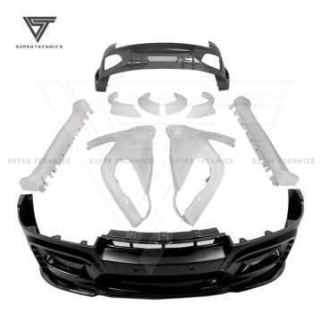 مسبق تصميم الألياف نصف ألياف الكربون على نطاق واسع لـ BMW X5 E70 2007-2013 - المصد الأمامي ، المصد الخلفي ، التنورة الجانبية