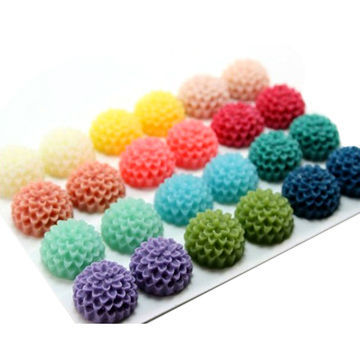 20mm resin flower beads, wholesale