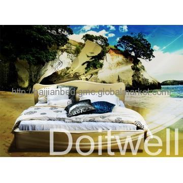 DW16 Home Bedroom Fabric Bed, Good Quality Fabric Bed