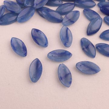 Natural Horse Eye Shaped Blue Aventurine Stone Jewelry