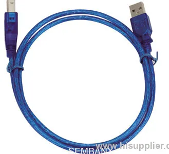 Usb Am - Bm Cable Blue 