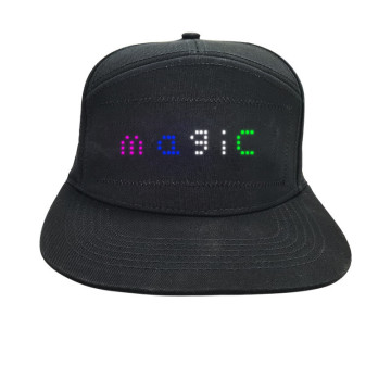 LED Display Baseball Cap - App-Controlled Lights for Holidays and Special Occasions