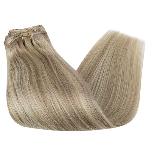 Clip in Hair Extensions Blonde Clip in Extensions