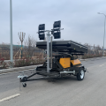 Led Light Tower Trailer telescopic high mast mobile construction solar light tower Supplier