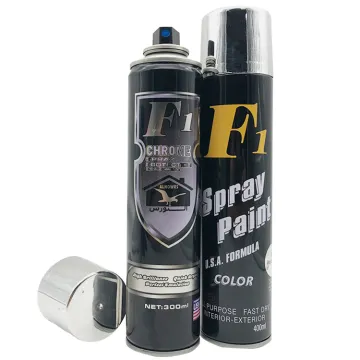 Chrome Spray Paint for Gold, Silver, and Metal - Aerosol Plating Paint for Plastic and Metal Surfaces