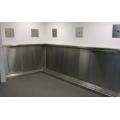 Stainless steel floor mounted trough urinals