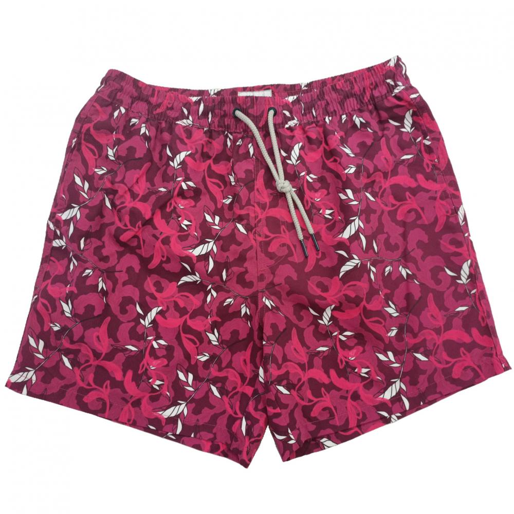 Shorts de natação de impressão floral