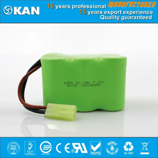 KAN Ni-MH 7.2V 6xSC 3000mAh rechargeable battery for rc car, boat, airplane, R/C model, rc toys