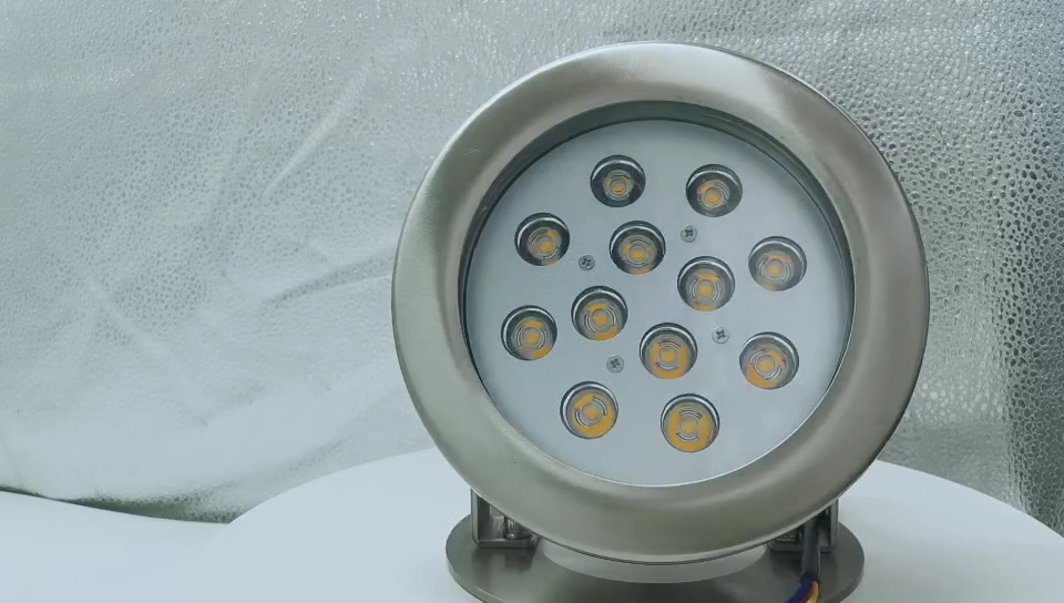 Luz de piscina de LED branca fria quente e frio