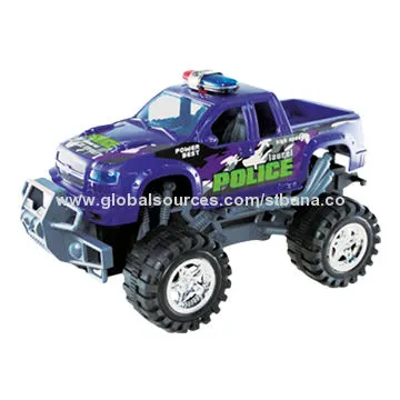 Cross-country toy police vehicle