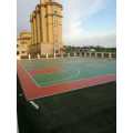 Safety And Environmentally Silicon PU Elastic layer QT Courts Sports Surface Flooring Athletic Running Track