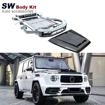 ชุดตัวถังคาร์บอนไฟเบอร์สไตล์ MSY สำหรับ Mercedes-Benz G-Class W464 G63 G500 G550-กันชนด้านหลังด้านหน้า 2019+
