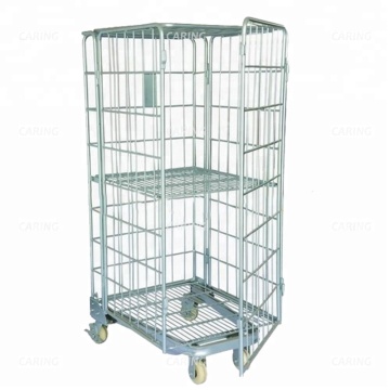 Heavy Duty Folding Wire Roll Cage Storage Rack