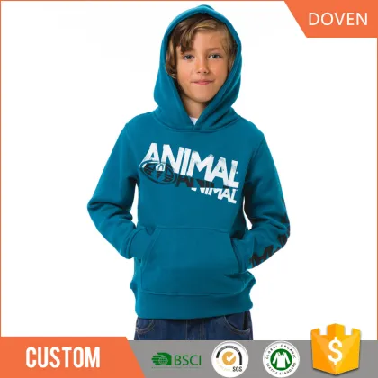 Custom warm fleece hoody sweatshirt kids