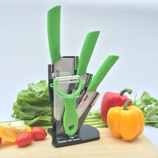 Beauty Gifts kitchen knife set Ceramic Knife + Peeler+Covers fruit knife set