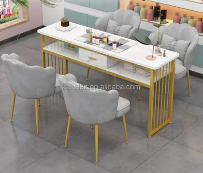 Nail Salon Tables with Vacuum