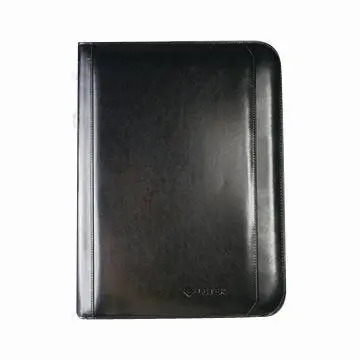 Multifunctional Synthetic Leather Briefcase with Calculator, Available in Black