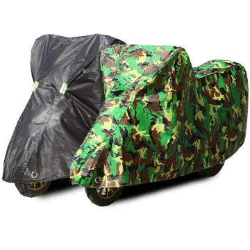 Electric durable dustproof lockable motorcycle cover