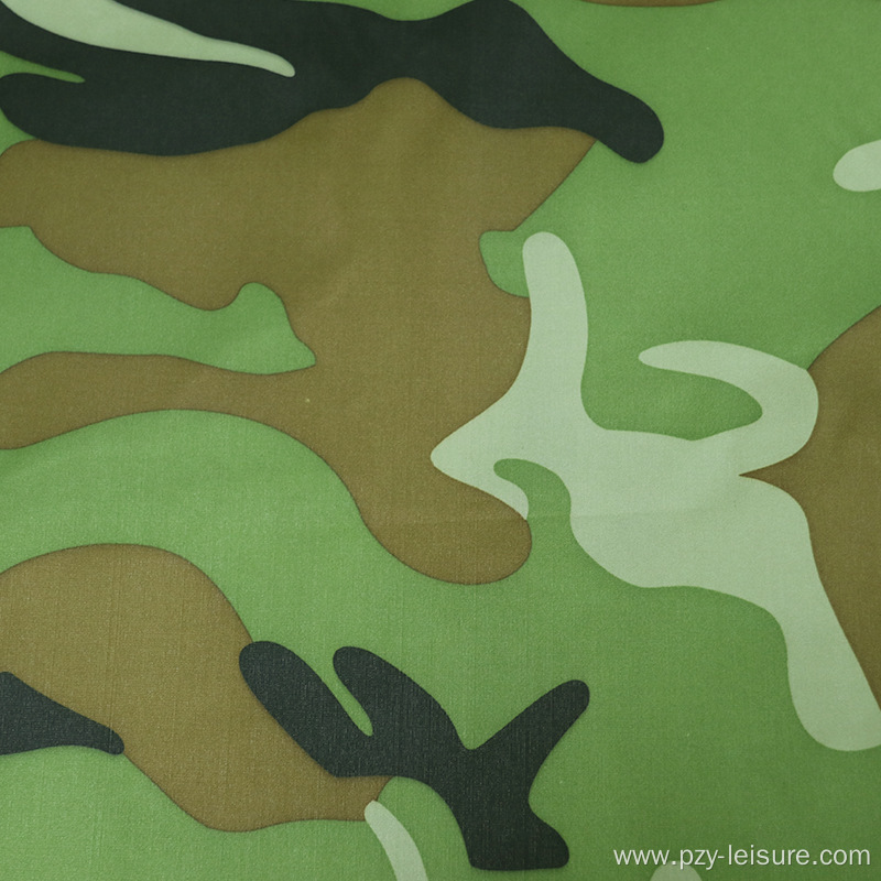 Camouflage printed Polyester taffeta UV-resietant fabric