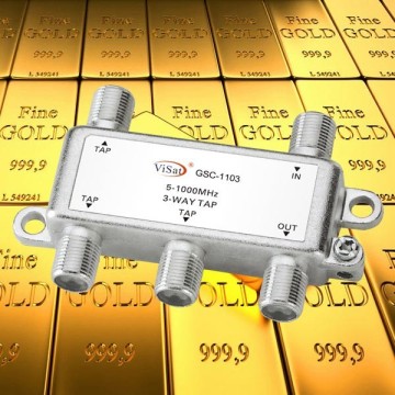Indoor 5-1000MHz CATV Tap with low insertion loss