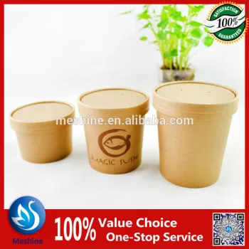 disposable paper soup cup with lid,biodegradable hot soup cup drinking