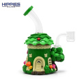 3D Cartoon Dab Rigs with Green tree House