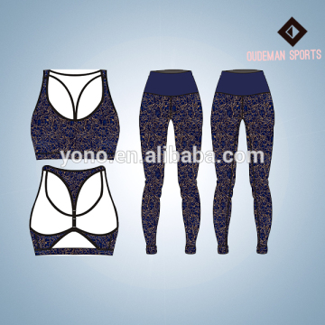 Latest design gym bra workout wear yoga leggings&bra