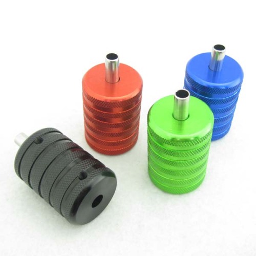 Lot Of 4PCS 35mm Aluminum Alloy Tattoo Machine Handles Grips With Back Stems Accesories Supply