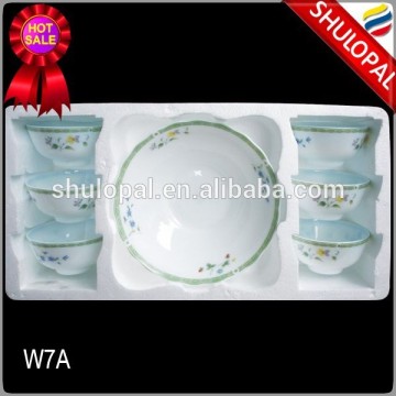 Heat Resistant Opal Glass Bowl Set 7pcs Soup bowl set