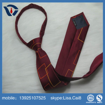 Wholesale Men's Necktie Label Custom Polyester Elastic Neckties